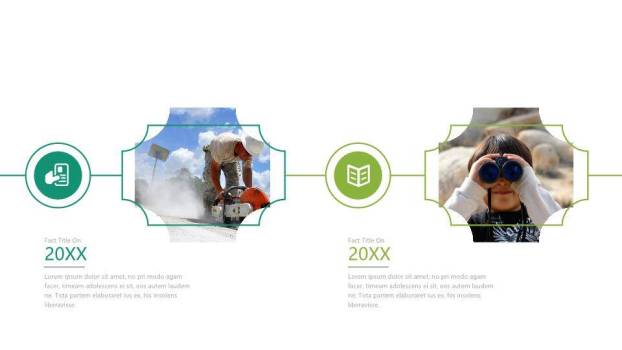 30套多样式经典时间轴PPT图表合集模板7