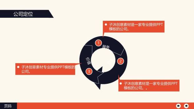 红蓝对比极简logo公司发展历程报告时间轴模板8