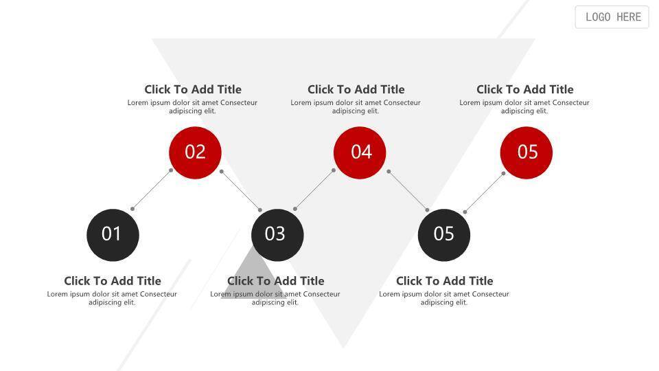 冰山攀登路线图红色旗帜企业成长里程碑时间轴PPT8