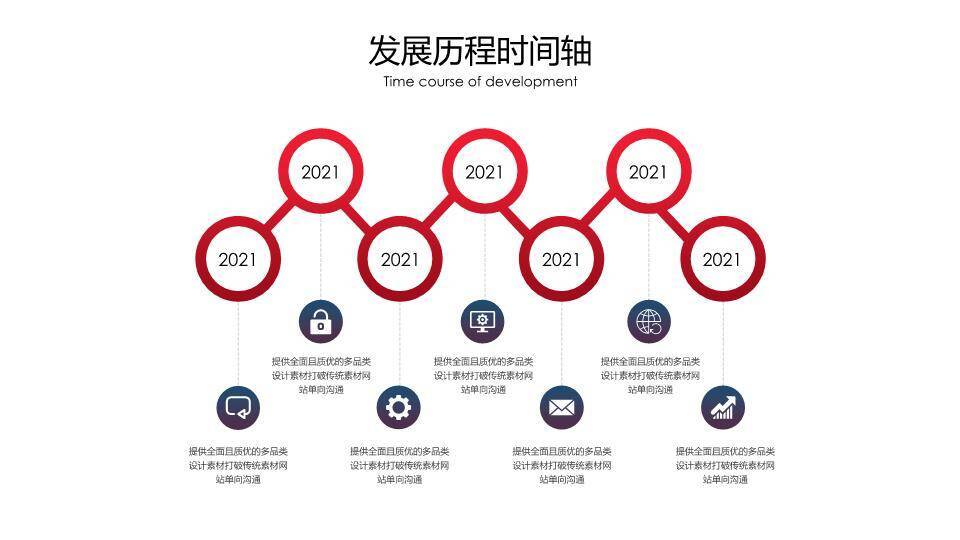 世界地图飞机轨迹企业介绍通用时间轴PPT模板9