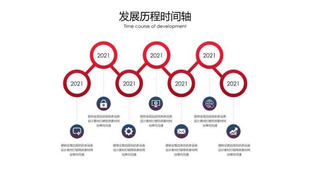 世界地图飞机轨迹企业介绍通用时间轴PPT模板9