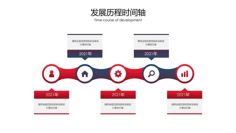 世界地图飞机轨迹企业介绍通用时间轴PPT模板5