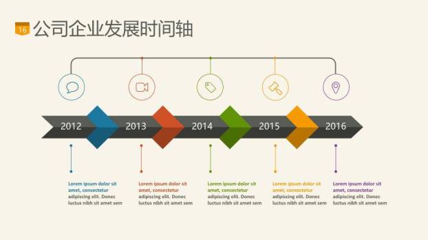 高速公路书法字体探索主题企业时间轴PPT模板7