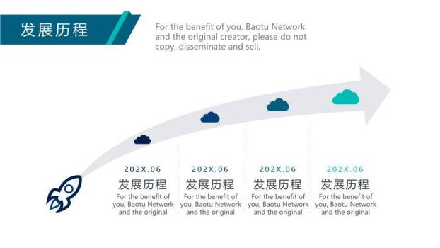 夜景城市发光轮廓科技发展时间线PPT模板9