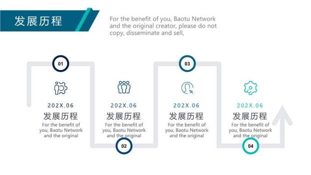 夜景城市发光轮廓科技发展时间线PPT模板1