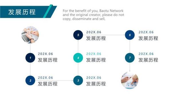 夜景城市发光轮廓科技发展时间线PPT模板6