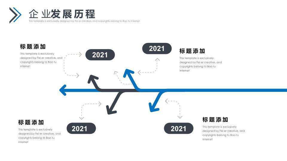 太空火箭地球云网科技生态时间轴PPT模板1