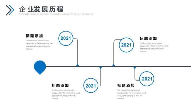 太空火箭地球云网科技生态时间轴PPT模板5
