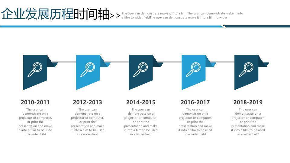 地球航线飞机轨迹全球化企业时间轴PPT模板2