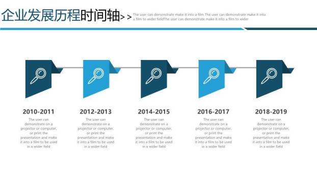 地球航线飞机轨迹全球化企业时间轴PPT模板2