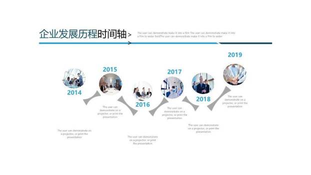 地球航线飞机轨迹全球化企业时间轴PPT模板7