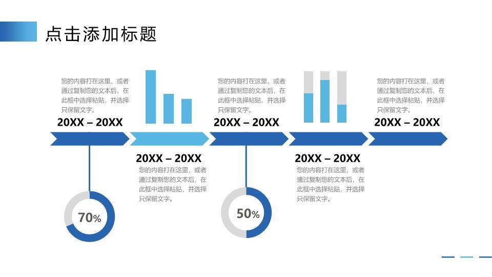 世界地图轮廓波浪线条企业成长历程时间轴PPT模板8