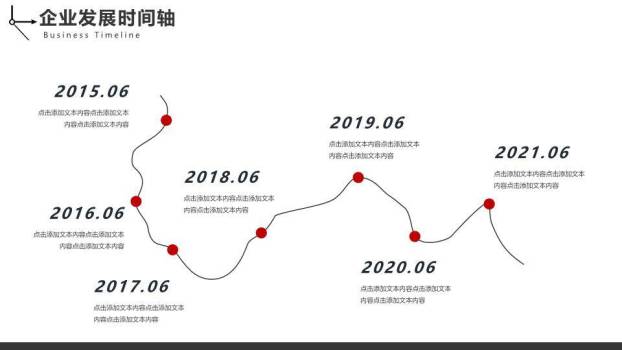 3D小人时钟阶梯企业发展动态时间轴PPT模板7