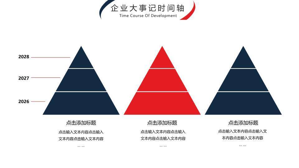 双环同心圆简约企业大事记时间轴PPT模板6