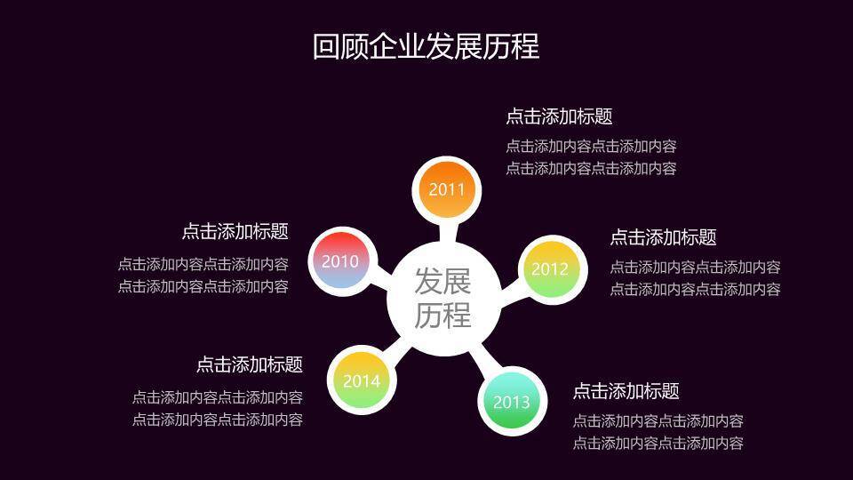 3D小人时钟阶梯企业发展动态时间轴PPT模板4