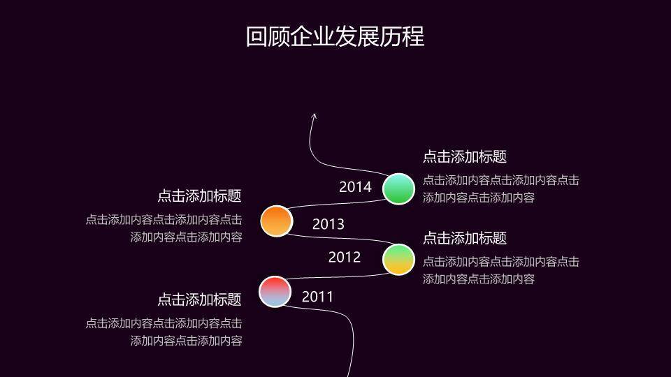 3D小人时钟阶梯企业发展动态时间轴PPT模板6