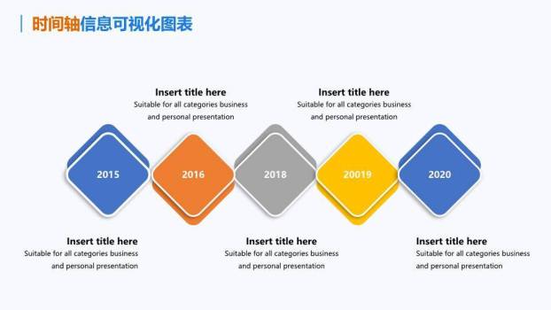 卡通云朵火箭企业成长趣味时间轴PPT模板6