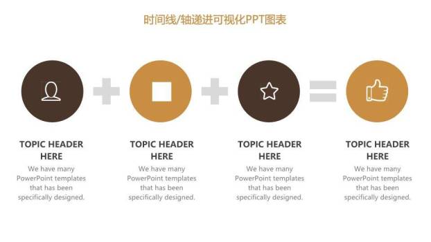 25页箭头递进式商务时间轴图表合集PPT模板9