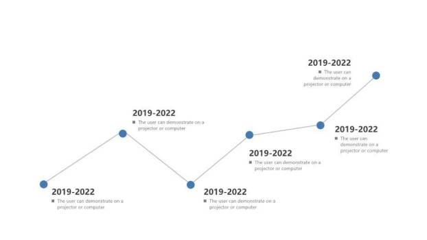 数据图表网格商务时间轴PPT模板6