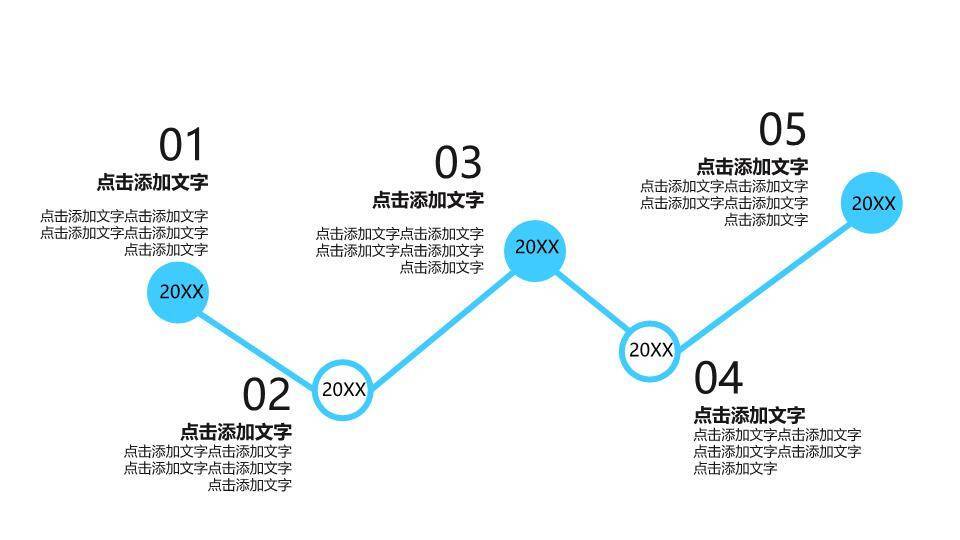 ppt时间轴免费模板2