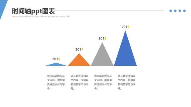 ppt时间轴里程碑模板3