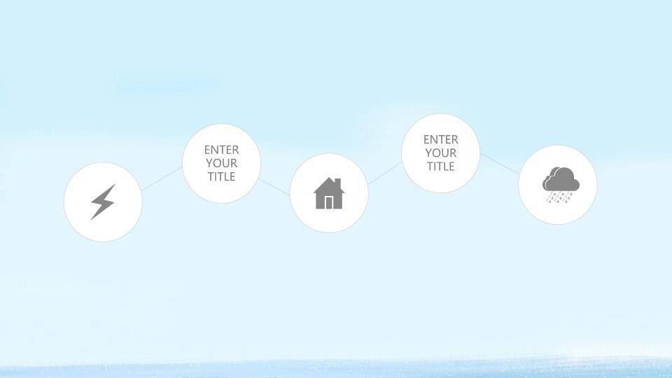 复古房车海边诗和远方动漫小清新旅行PPT模板5