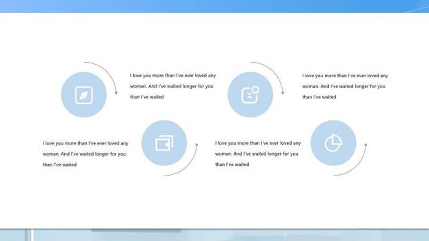 眺望远方女孩粉蓝云朵动漫治愈系梦想PPT模板3