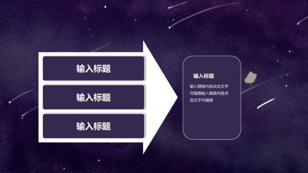 徒手摘星辰宇宙星空动漫卡通幻想PPT模板7