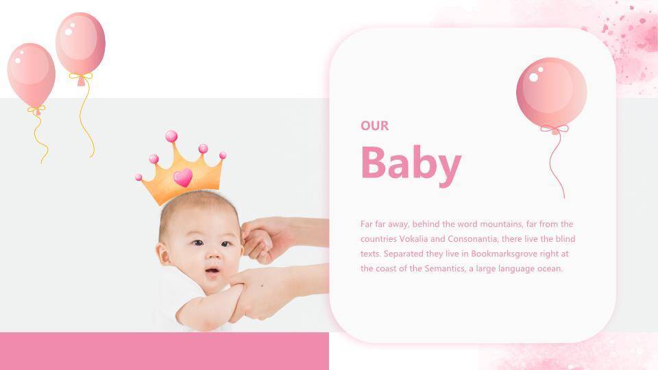 独角兽梦幻儿童生日满月宴PPT模板9