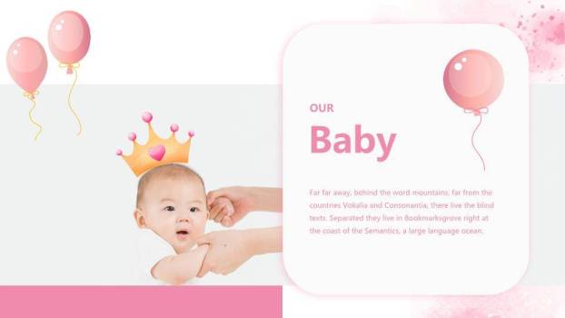 独角兽梦幻儿童生日满月宴PPT模板9