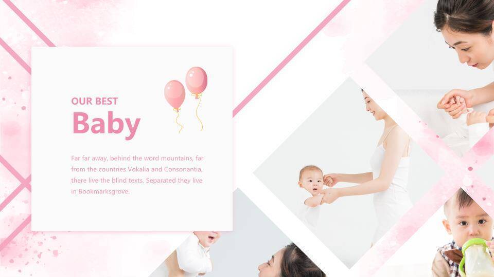 独角兽梦幻儿童生日满月宴PPT模板1