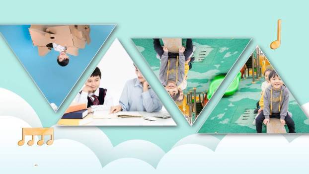 气球致童年儿童生日成长相册PPT模板8