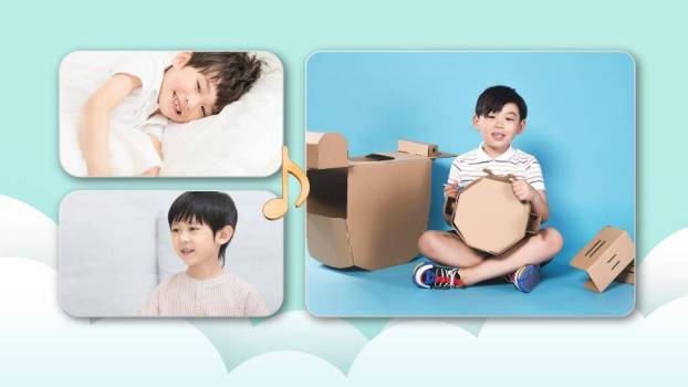 气球致童年儿童生日成长相册PPT模板6