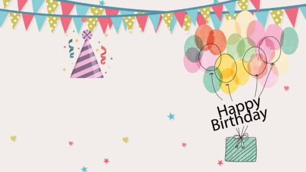 柔和生活感宝宝满月儿童生日海报PPT模板4