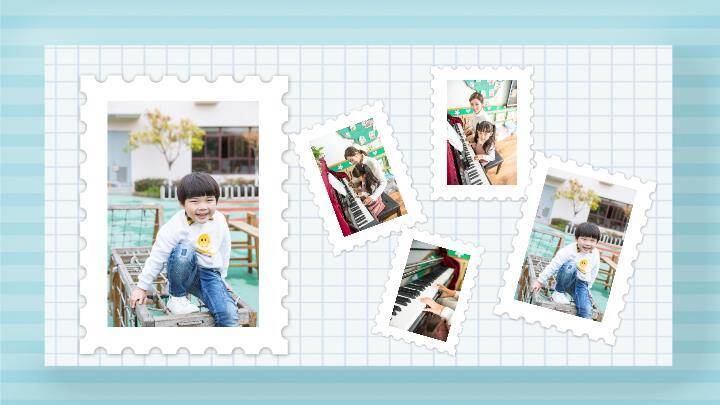 水彩手写糖果儿童生日纪念相册PPT模板2