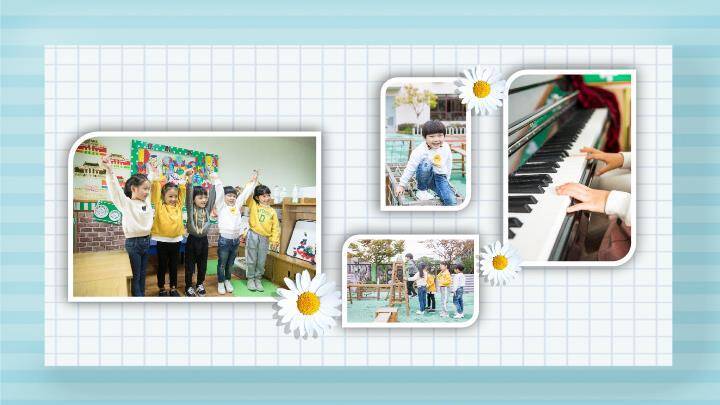 水彩手写糖果儿童生日纪念相册PPT模板4