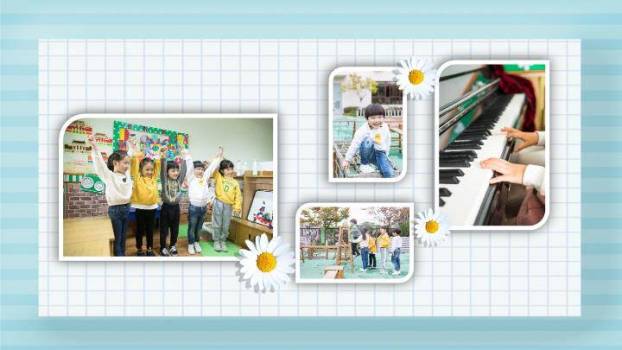 水彩手写糖果儿童生日纪念相册PPT模板4