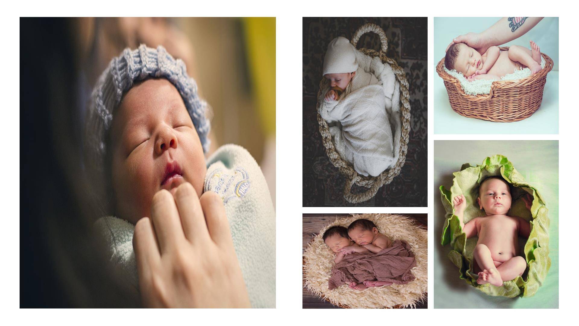 藤蔓环绕手绘生日满月相册PPT模板5