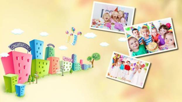 红书贺岁温馨生日贺卡PPT模板3