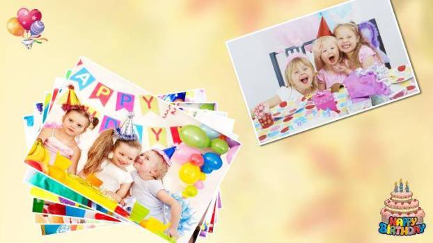 红书贺岁温馨生日贺卡PPT模板5