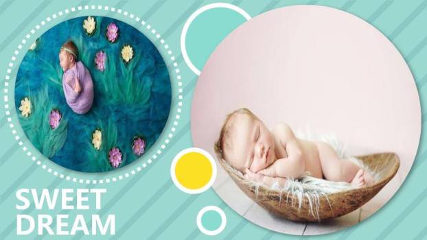 字母狮子棒棒糖生日欢乐海报PPT模板1