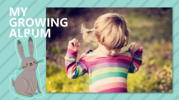 字母狮子棒棒糖生日欢乐海报PPT模板6