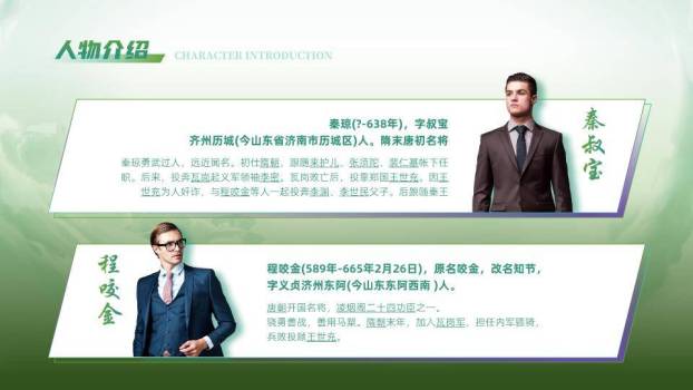 绿境新生商务精英简约介绍PPT模板1