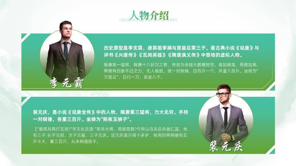 绿境新生商务精英简约介绍PPT模板3