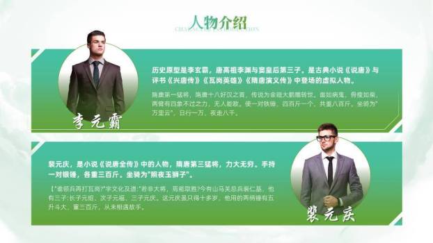 绿境新生商务精英简约介绍PPT模板3