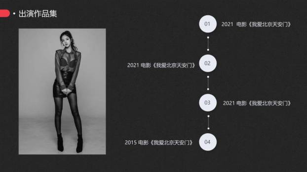 锋尚型格演员模特介绍封面PPT模板1