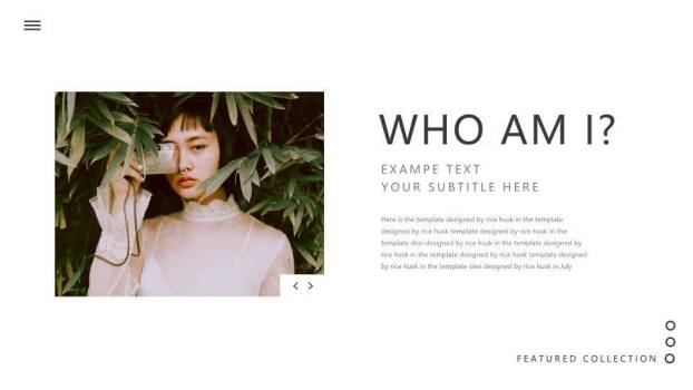 森系时光文艺青年个人介绍PPT模板2