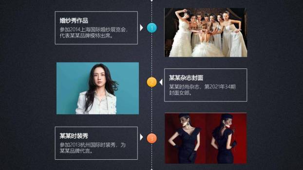 圆素浪潮多栖艺人形象介绍PPT模板2