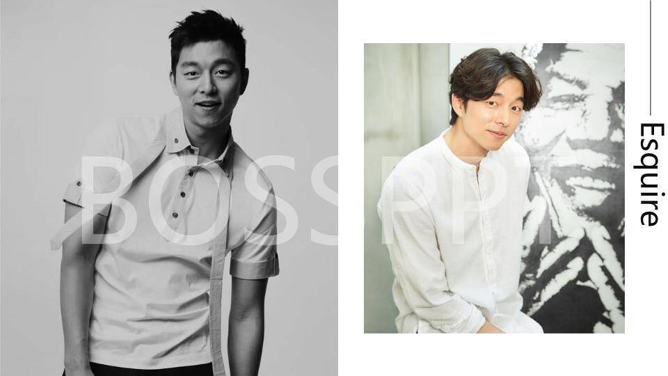 双面型录男艺人媒体曝光介绍PPT模板4