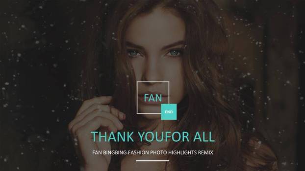 红墙焦点明星时尚写真介绍PPT模板1